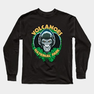 Gorilla's Face | Volcanoes National Park Long Sleeve T-Shirt